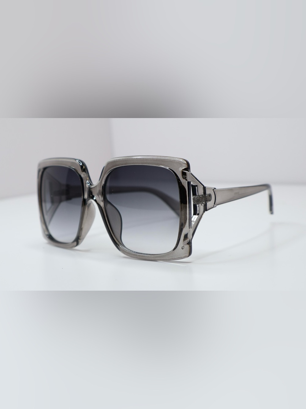 Oversized Square Women's Sunglasses in Smoky Gray